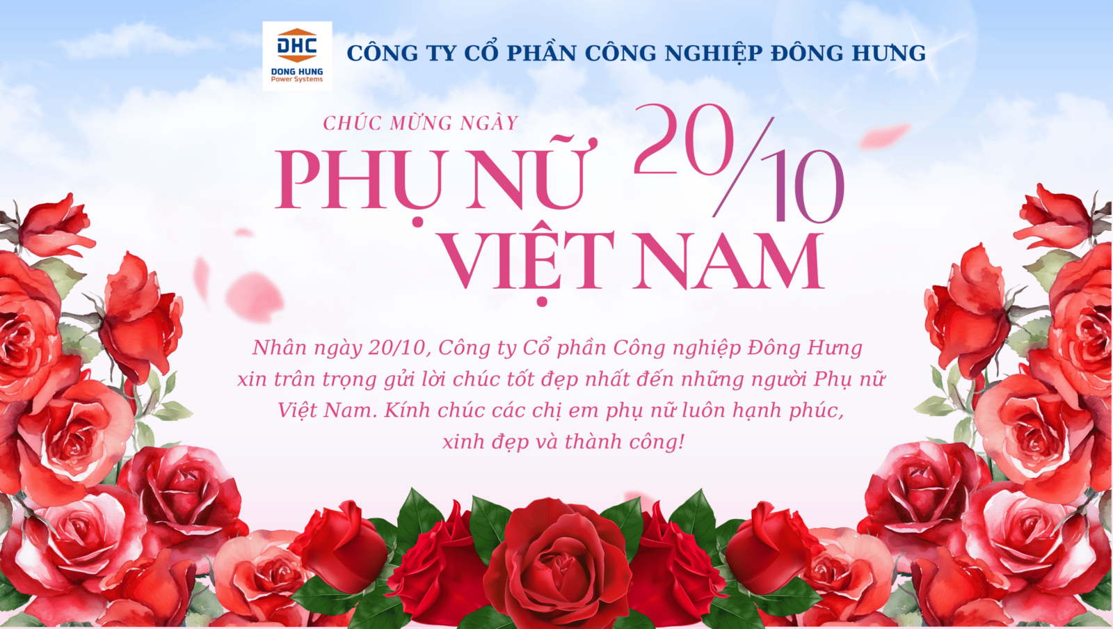 DHC – Chúc mừng ngày Phụ nữ Việt Nam 20.10