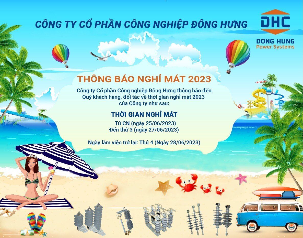 LỊCH NGHỈ MÁT 2023