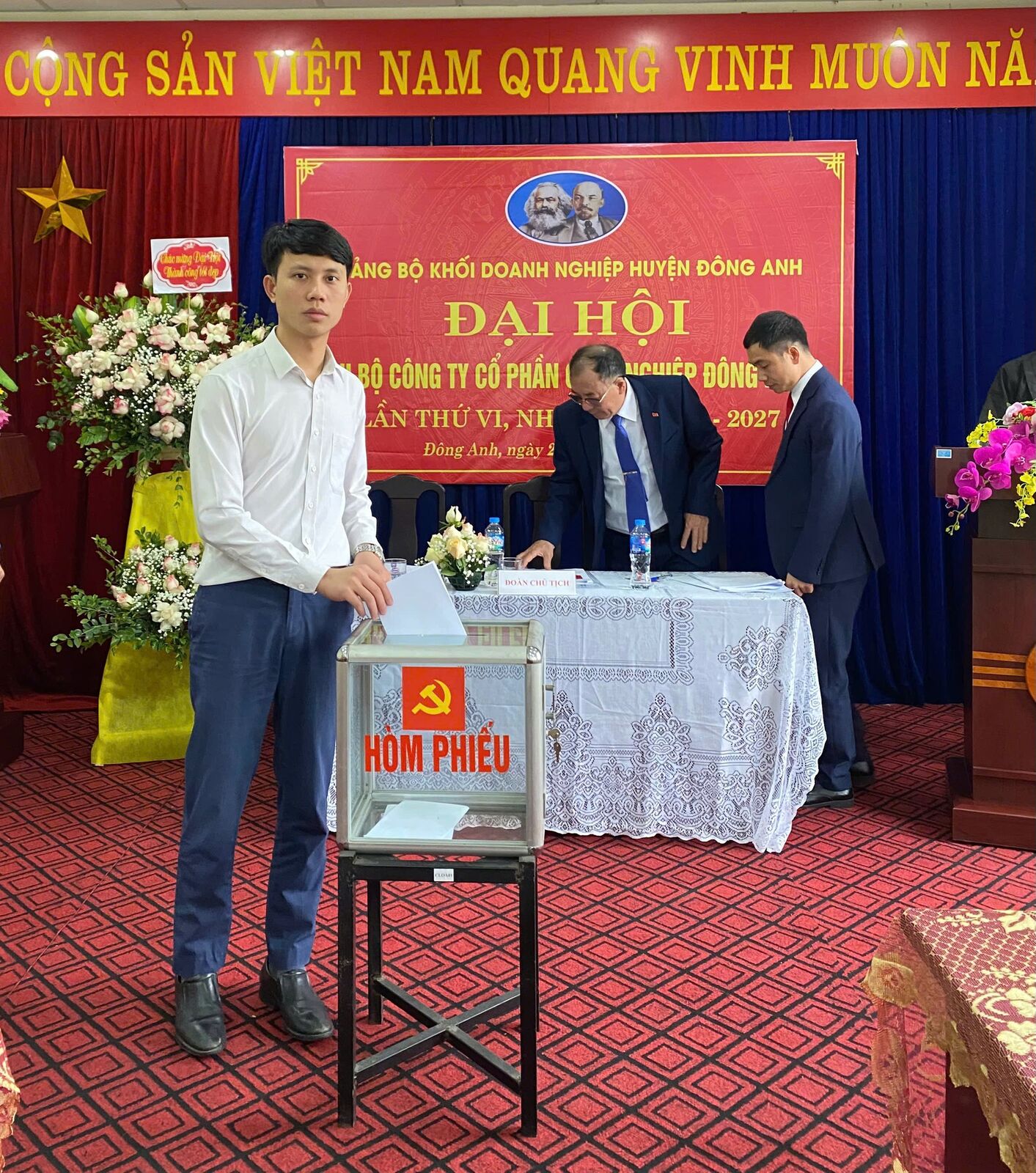 Tổ chức đại hội chi bộ Công ty Cổ phần Công nghiệp Đông Hưng lần 6, nhiệm kỳ 2025-2027