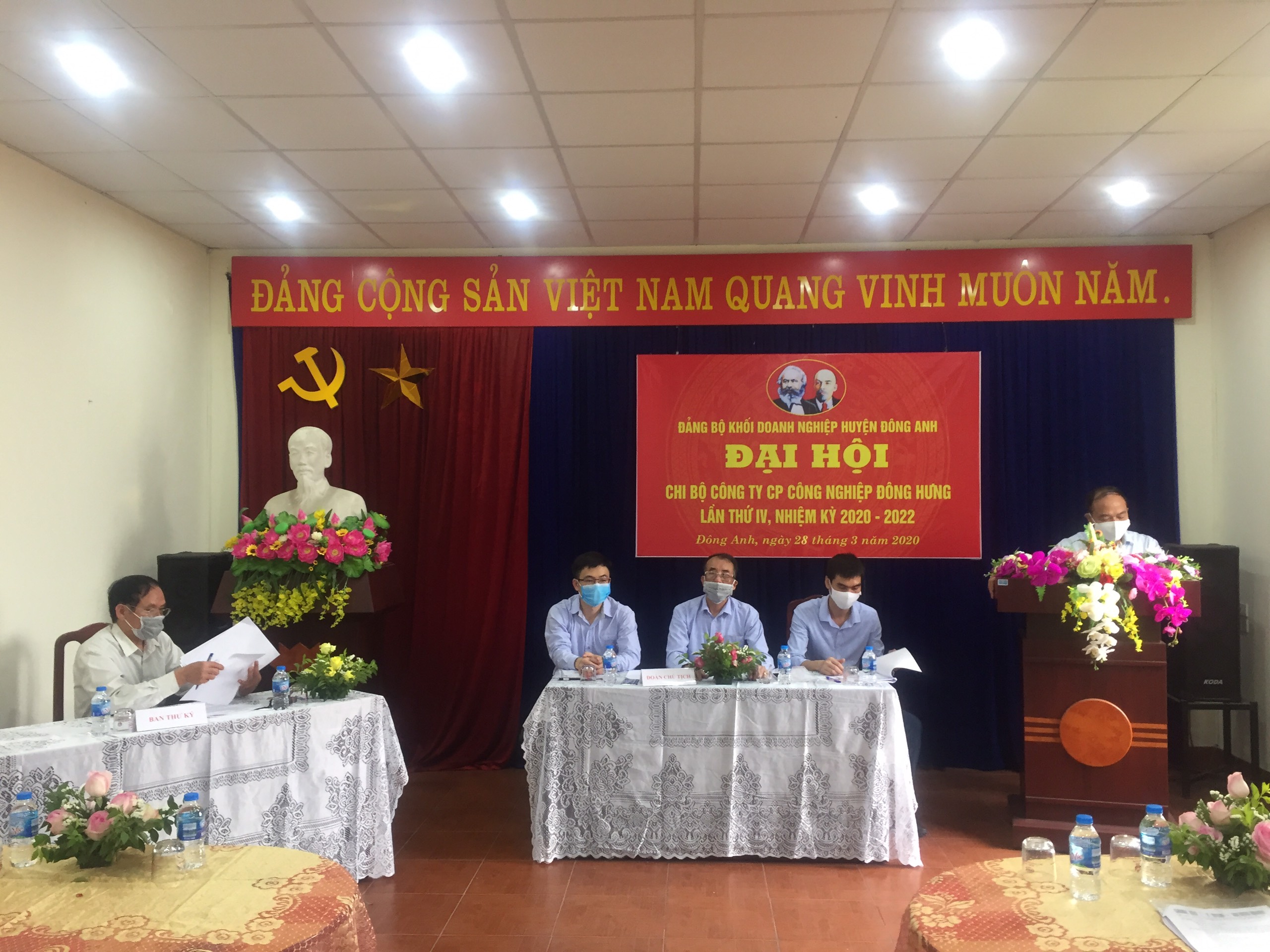 ĐẠI HỘI CHI BỘ CÔNG TY CỔ PHẦN CÔNG NGHIỆP ĐÔNG HƯNG LẦN IV – NHIỆM KỲ 2020 – 2022