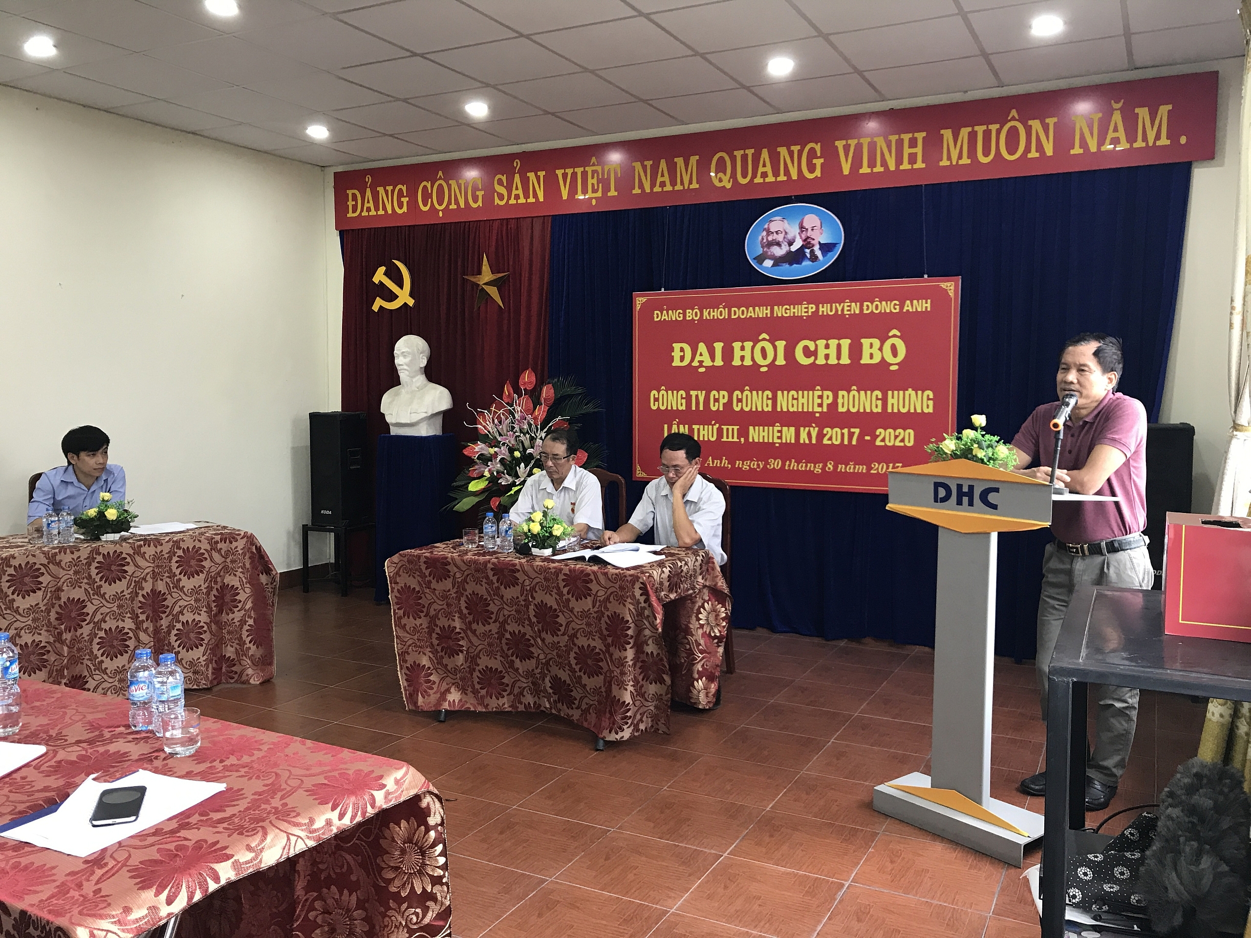 ĐẠỊ HỘI CHI BỘ CÔNG TY CỔ PHẦN CÔNG NGHIỆP ĐÔNG HƯNG LẦN III – NHIỆM KỲ 2017 – 2020